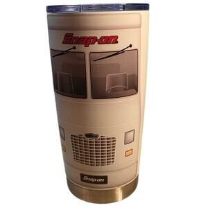 Snap-on Tools 20 oz. White Van Stainless Steel Insulated Travel Tumbler Cup